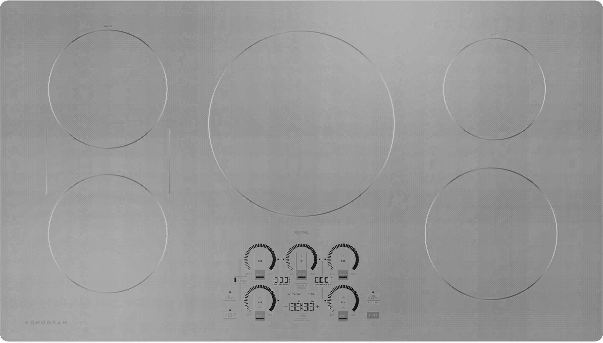 Monogram ZHU36RSTSS 36 Inch Induction Smoothtop Cooktop