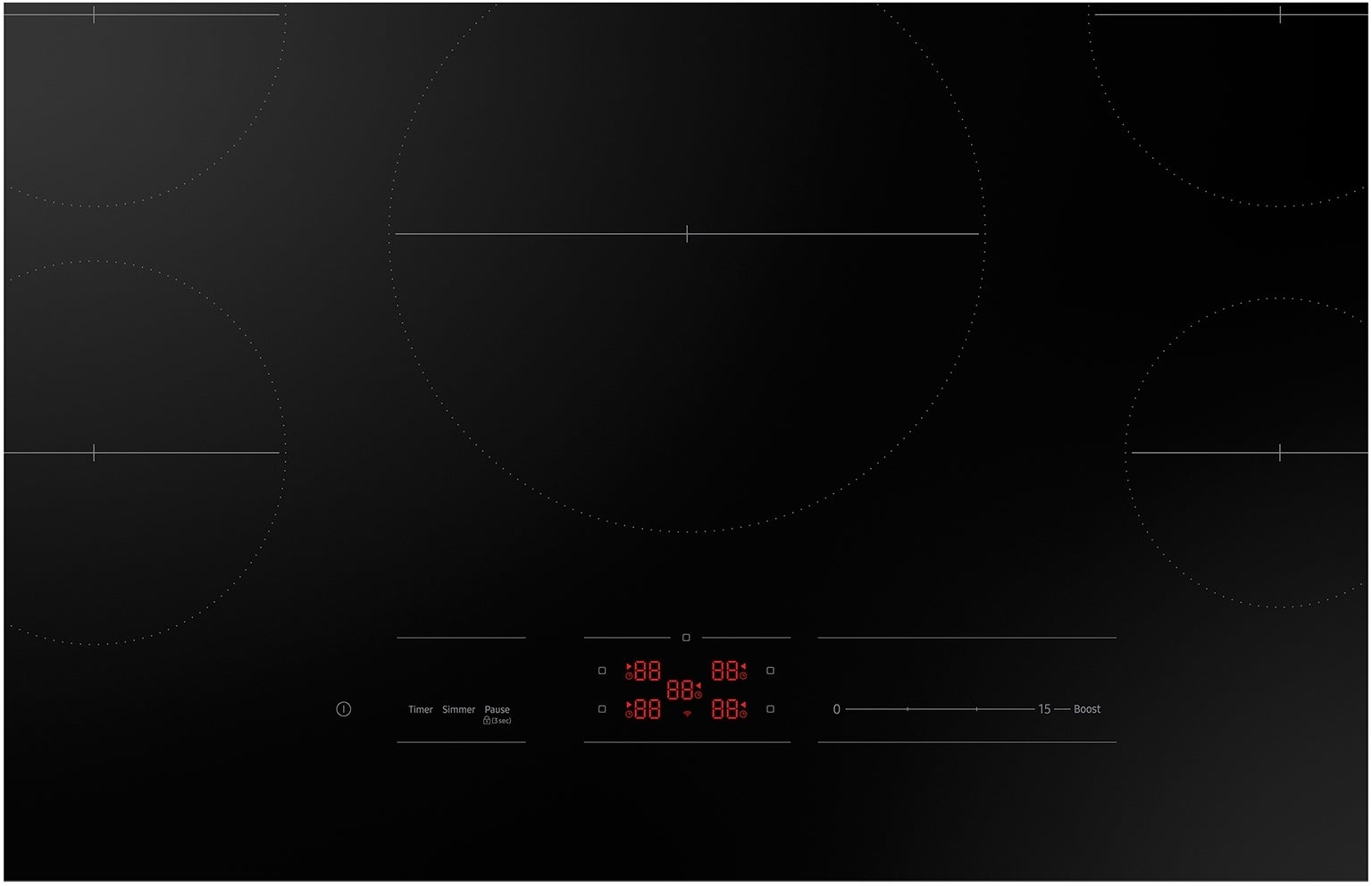 Samsung NZ36C3060UK 36 Inch Induction Smoothtop Cooktop