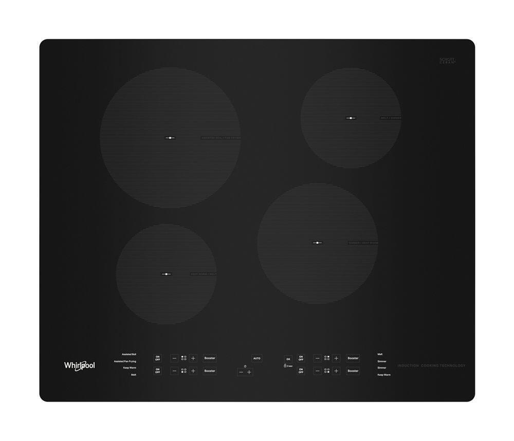 Whirlpool WCI55US4JB  24 Inch Induction Smoothtop Cooktop