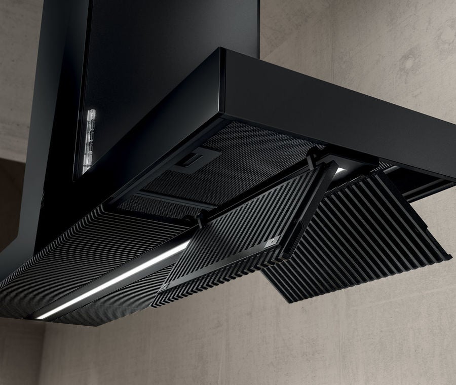 Elica EHI648BL Iconic Series 48 Inch Island Mount Convertible Hood