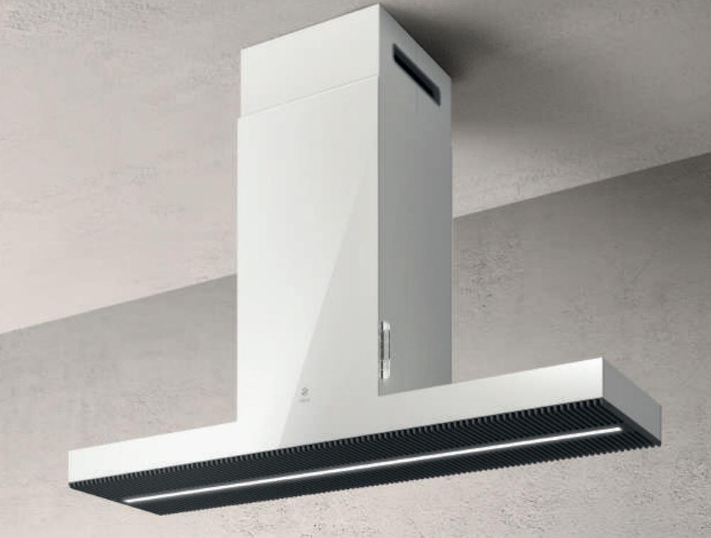 Elica EHI648WH Iconic Series 48 Inch Island Mount Convertible Hood