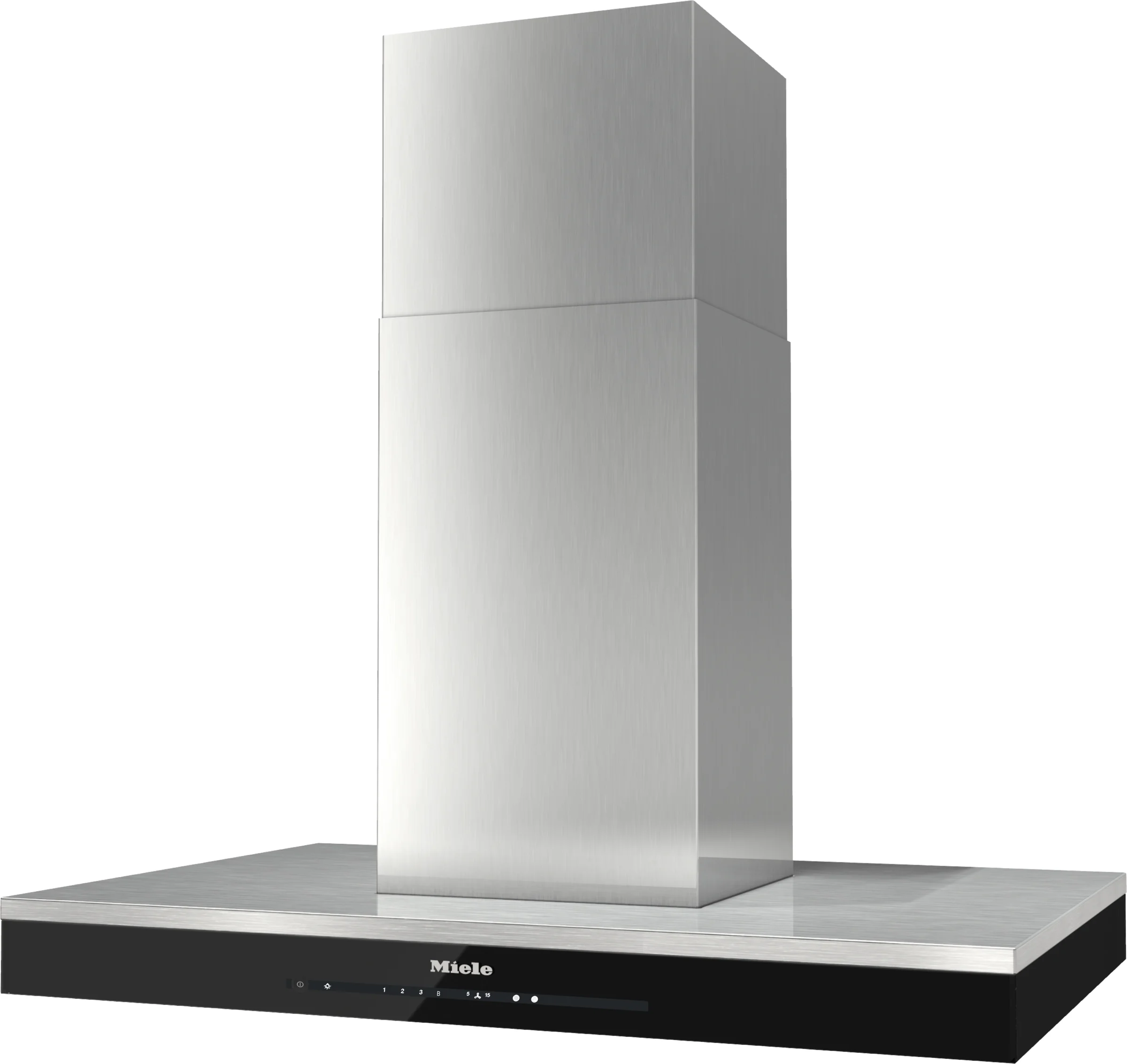 Miele 36 Inch Island Hood with LED Lighting, Con@ctivity, Automatic Switch-off, Active AirClean, Stainless-steel Grease Filters, Safety Turn Off and Tempered Glass: Stainless Steel