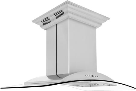 Z Line ZLINE GL9ICRNBT36 36 Inch Island Mount Ducted Hood