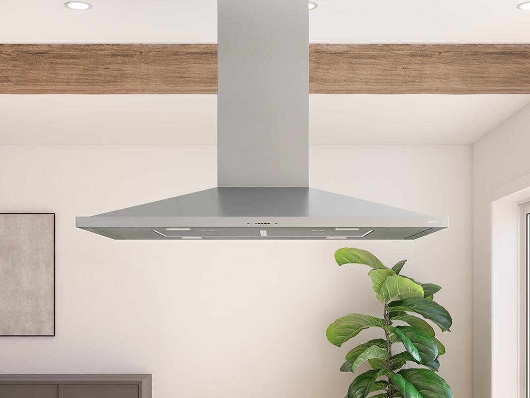 Zephyr ZAZM90DS Core Series 36 Inch Island Mount Convertible Hood