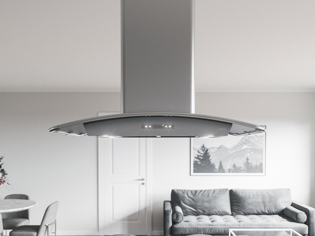 Zephyr ZMLE42CG Core Series 42 Inch Island Mount Milano Convertible Hood