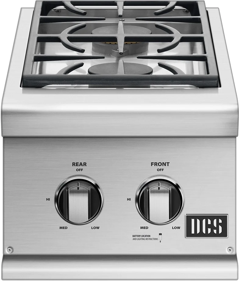 dcs 15" Stainless Steel Liquid Propane Double Side Burner