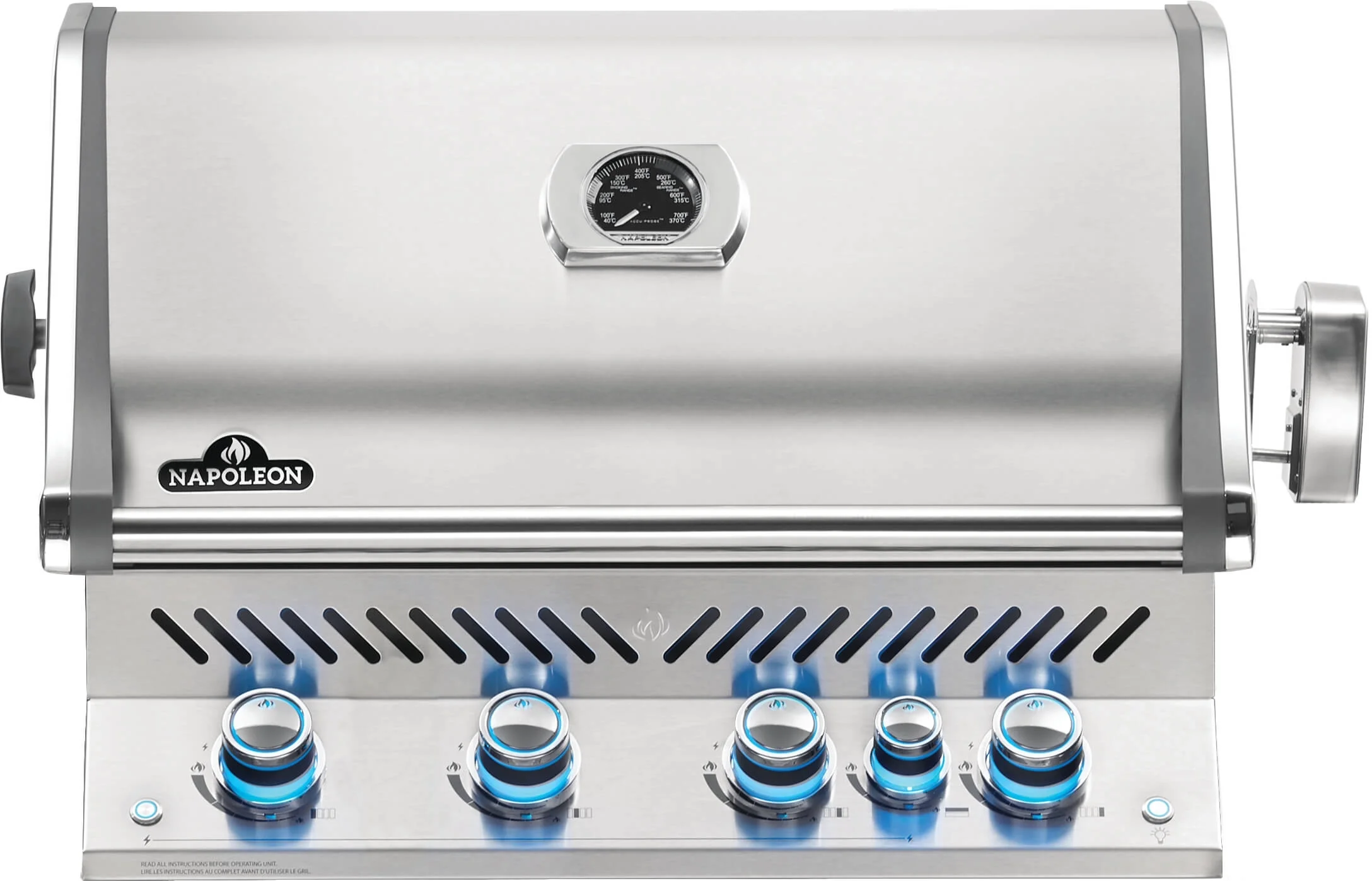 Napoleon PRO 500 32" Stainless Steel Built-In Liquid Propane Grill with Infrared Rear Burner