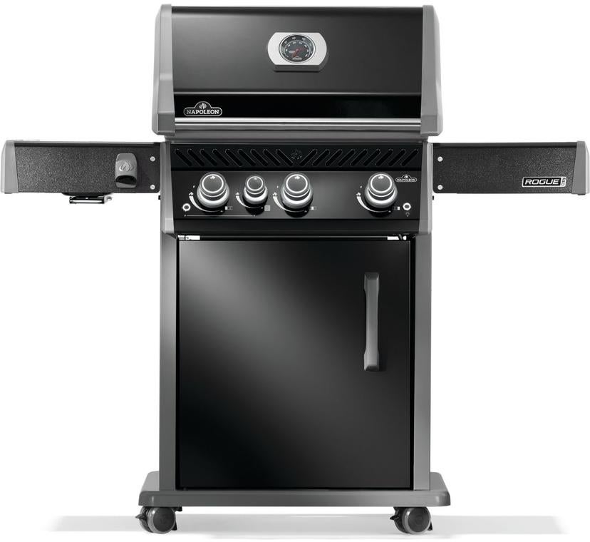 Napoleon Rogue Pro 425 Grill With Infrared Side Burner: Black, Liquid Propane