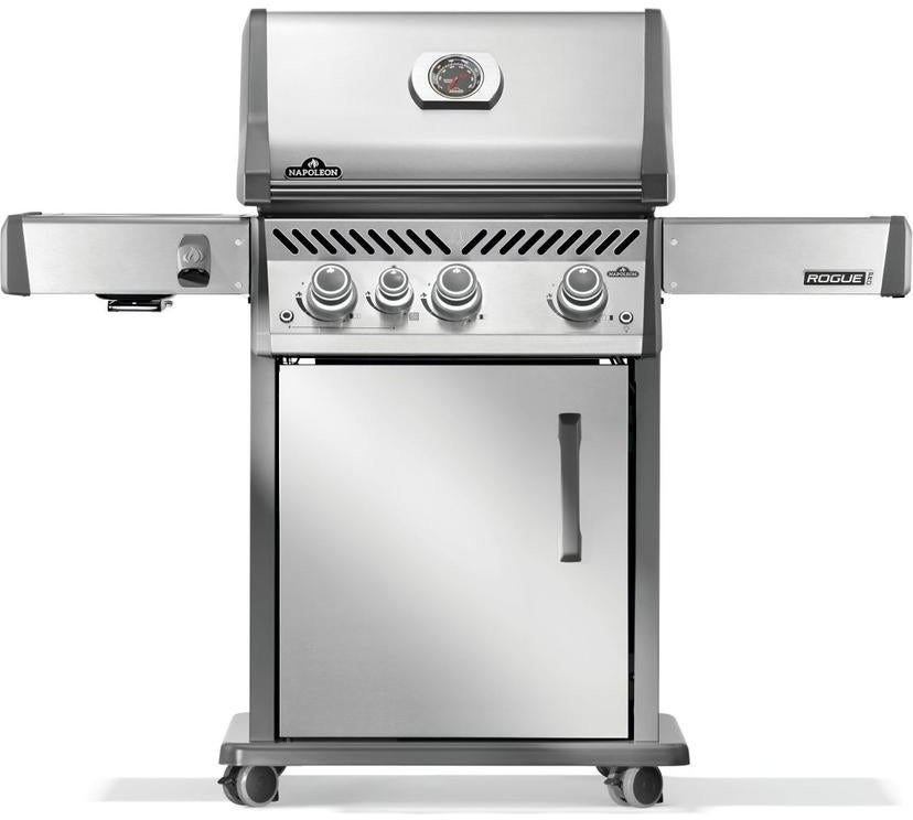 Napoleon Rogue Pro 425 Grill With Infrared Side Burner: Stainless Steel, Liquid Propane