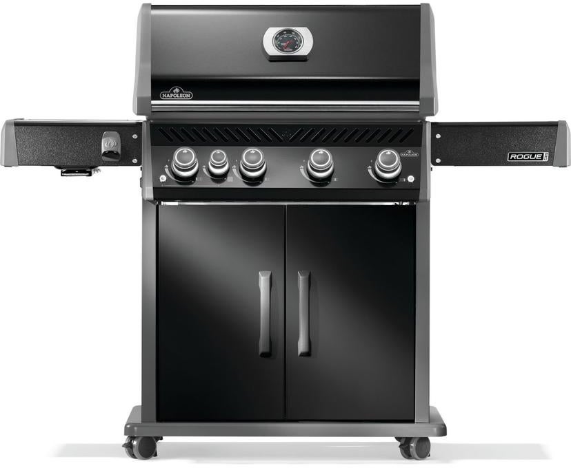 Napoleon Rogue Pro 525 Grill With Infrared Side Burner: Black, Liquid Propane