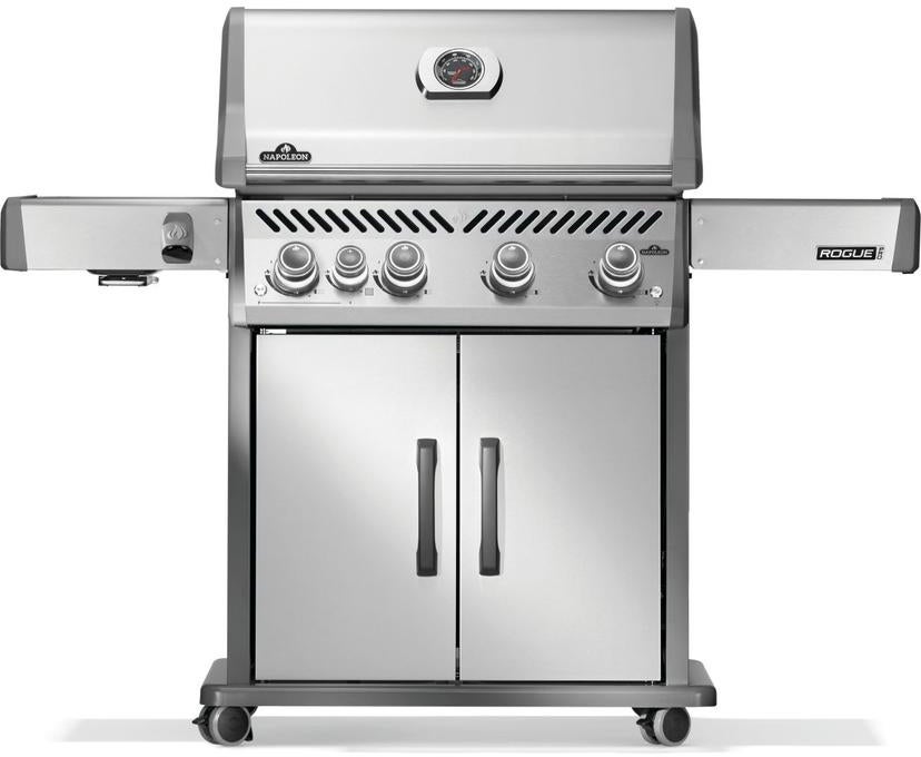 Napoleon Rogue Pro 525 Grill With Infrared Side Burner: Stainless Steel, Liquid Propane