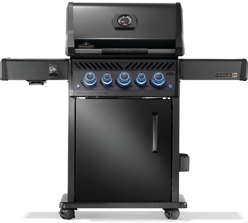 Napoleon Phantom Rogue PRO-S 425 Grill With Infrared Side And Rear Burners: Matte Black, Natural Gas