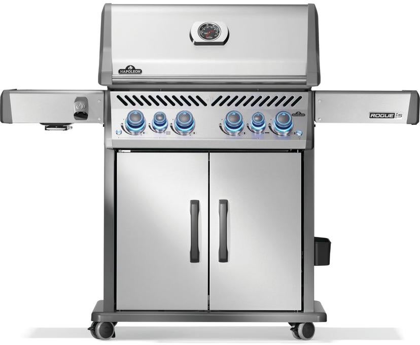 Napoleon Rogue PRO-S 525 Grill With Infrared Side And Rear Burners: Stainless Steel, Liquid Propane