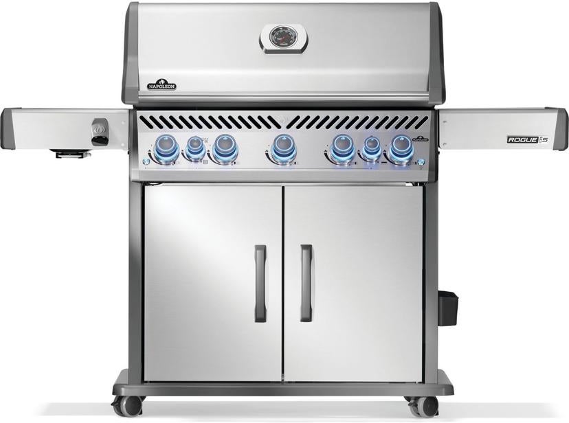 Napoleon Rogue PRO-S 625 Grill With Infrared Side And Rear Burners: Stainless Steel, Liquid Propane