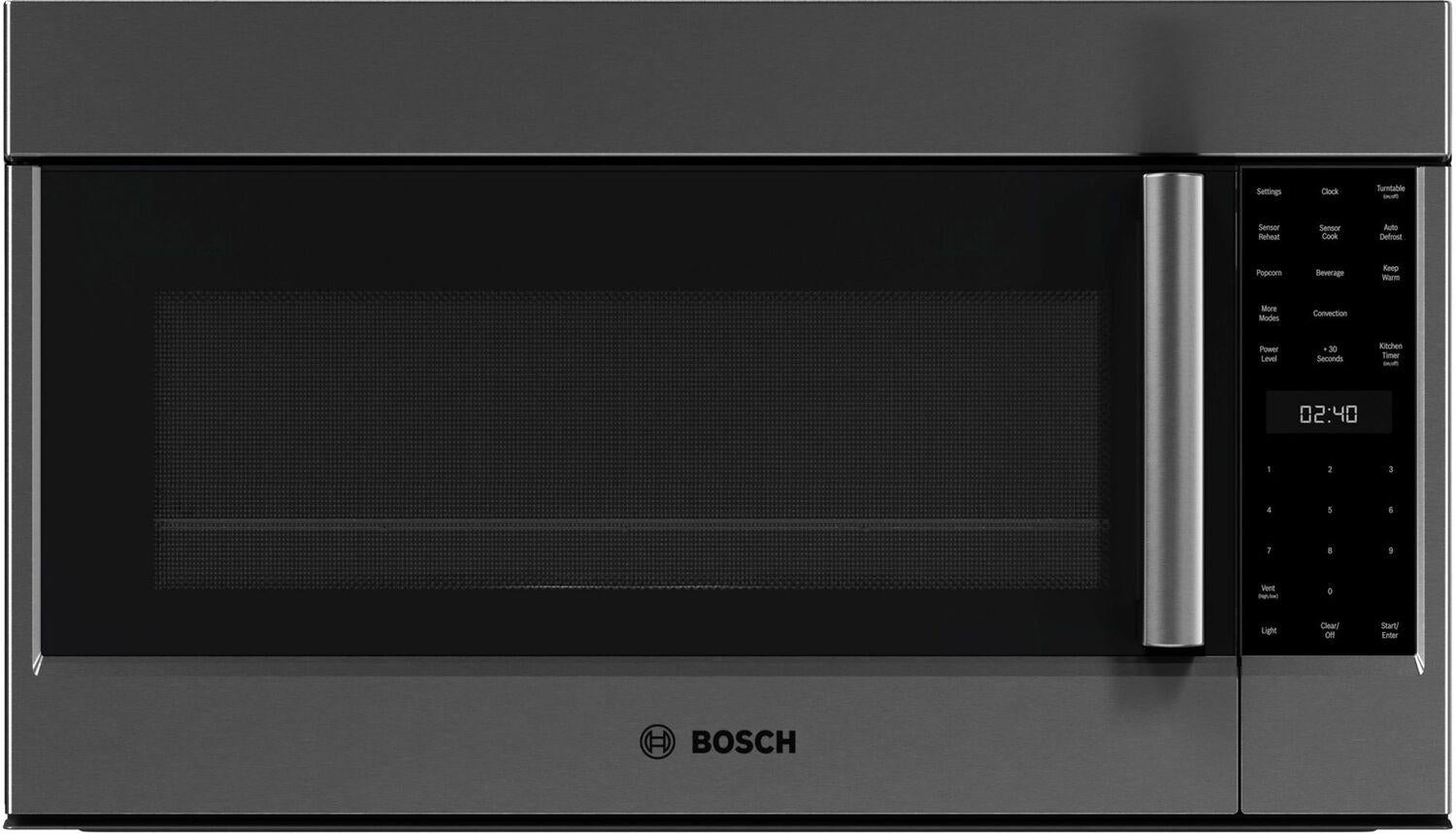 Bosch HMV8045U 800 Series 30 Inch Built-In Over-the-Range Convection Microwave Black Stainless Steel