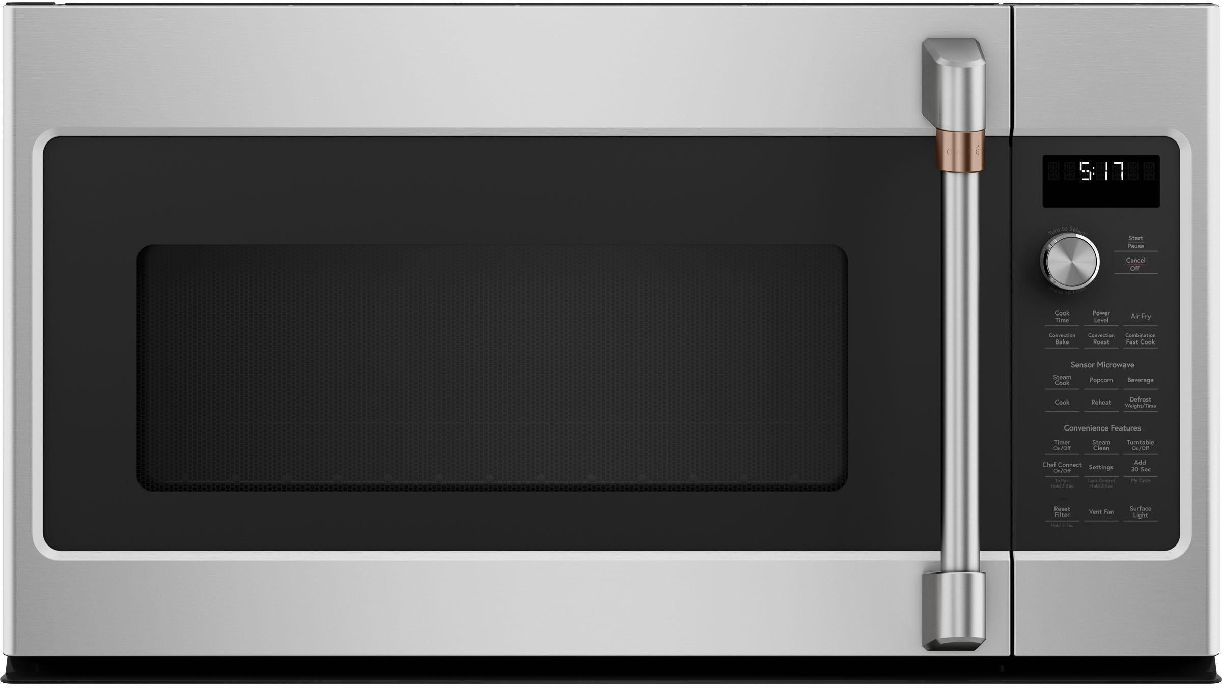 Cafe CVM517P2RS1 Customizable Professional Collection Series 30 Inch Stainless Steel Over the Range 1.7 cu. ft. Capacity Microwave Oven