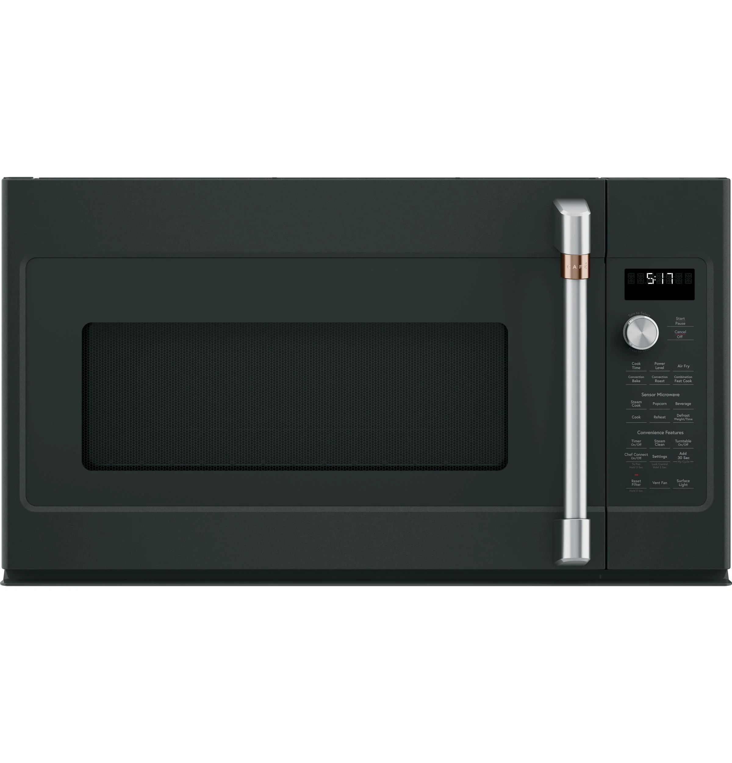 Cafe 30" 1.7 cu. ft. Matte Black Over-the-Range Microwave Oven - Convection