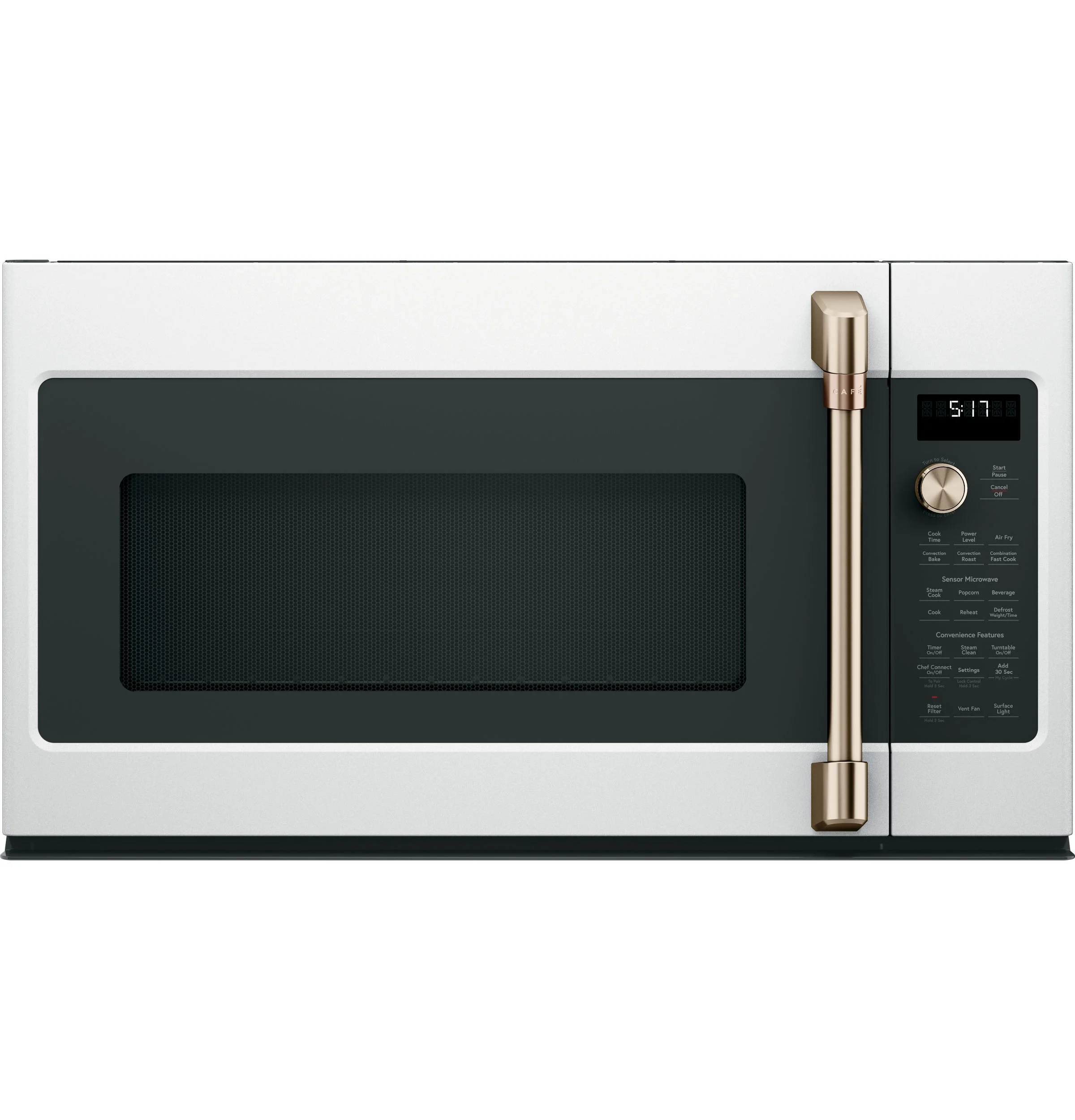 Cafe 30" 1.7 cu. ft. Matte White Over-the-Range Microwave Oven - Convection