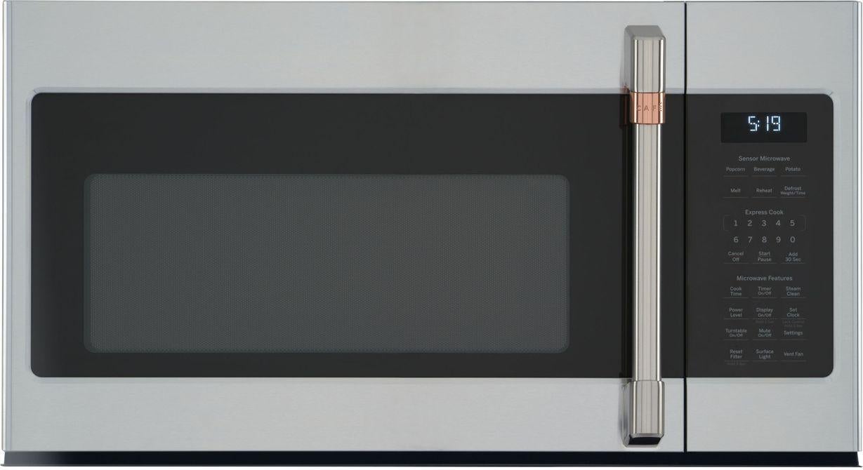 Cafe CVM519P2PS1 Customizable Professional Collection Series 30 Inch Stainless Steel Over the Range 1.9 cu. ft. Capacity Microwave Oven