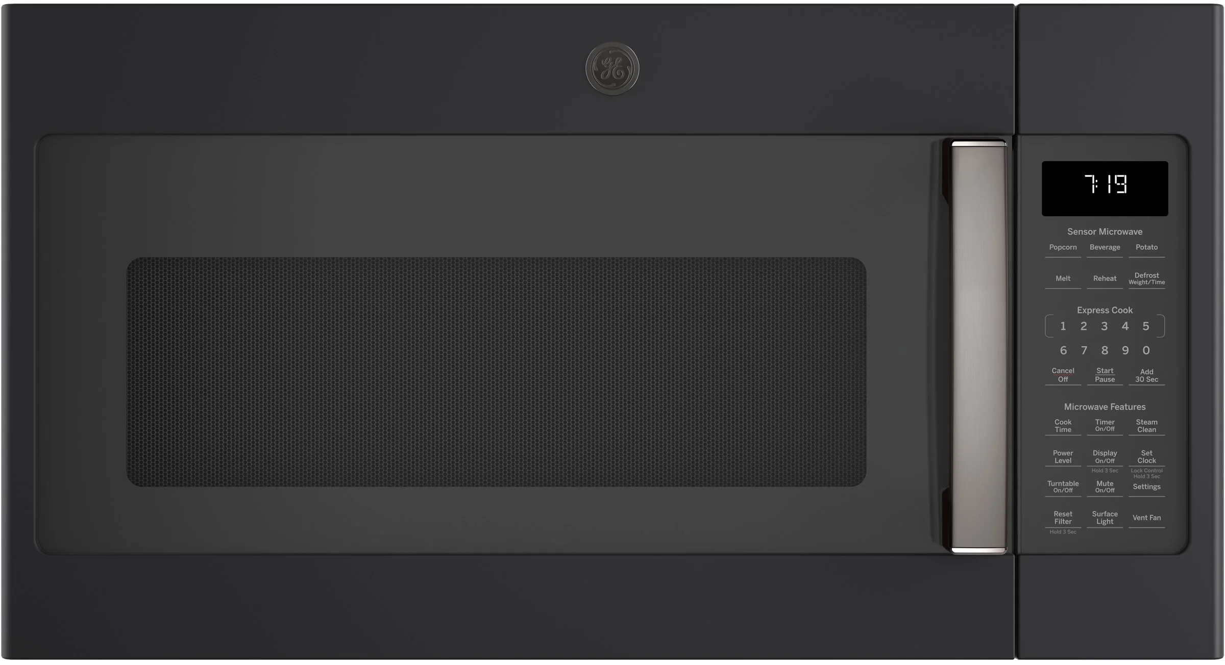 GE 1.9 cu. ft. Black Slate Over-the-Range Microwave