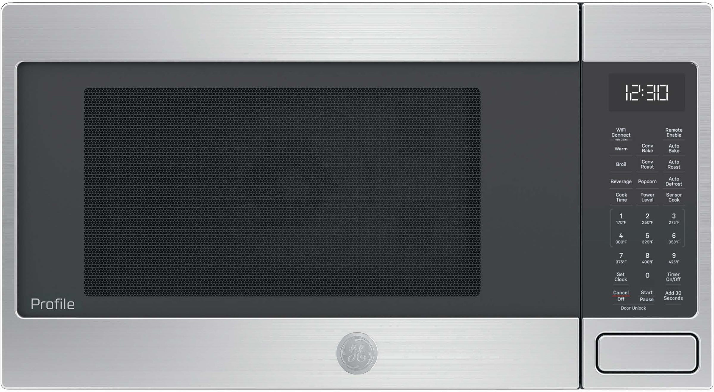 GE 1.5 Cu. Ft.Countertop Convection/Microwave Oven, Sensor, Smart, 1000W, Built-In Installation Capable With Trim Kit: Stainless Steel