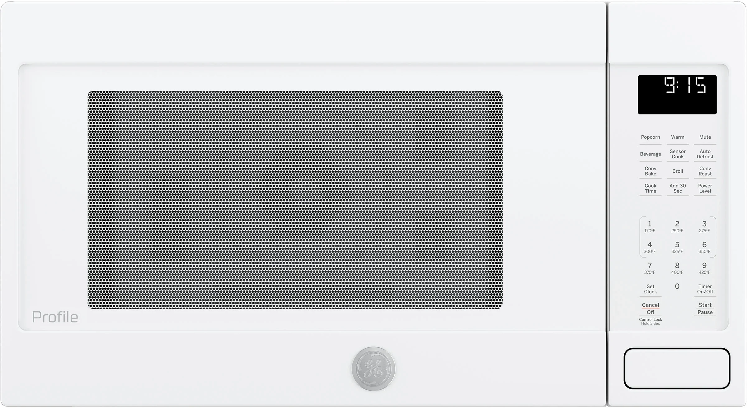 GE Profile 1.5 Cu. Ft. White Countertop Microwave - Convection