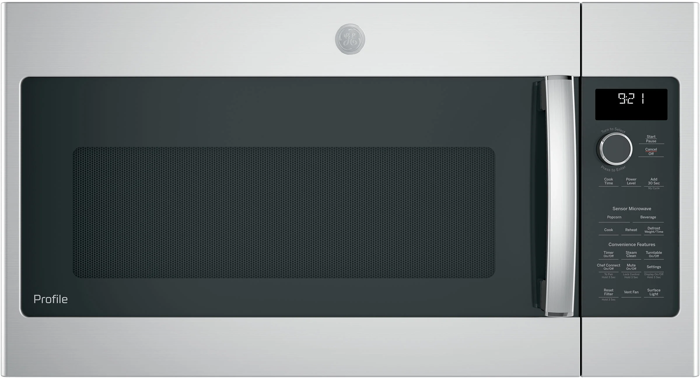 GE Profile 2.1 Cu. Ft. Stainless Steel Over-the-Range Microwave