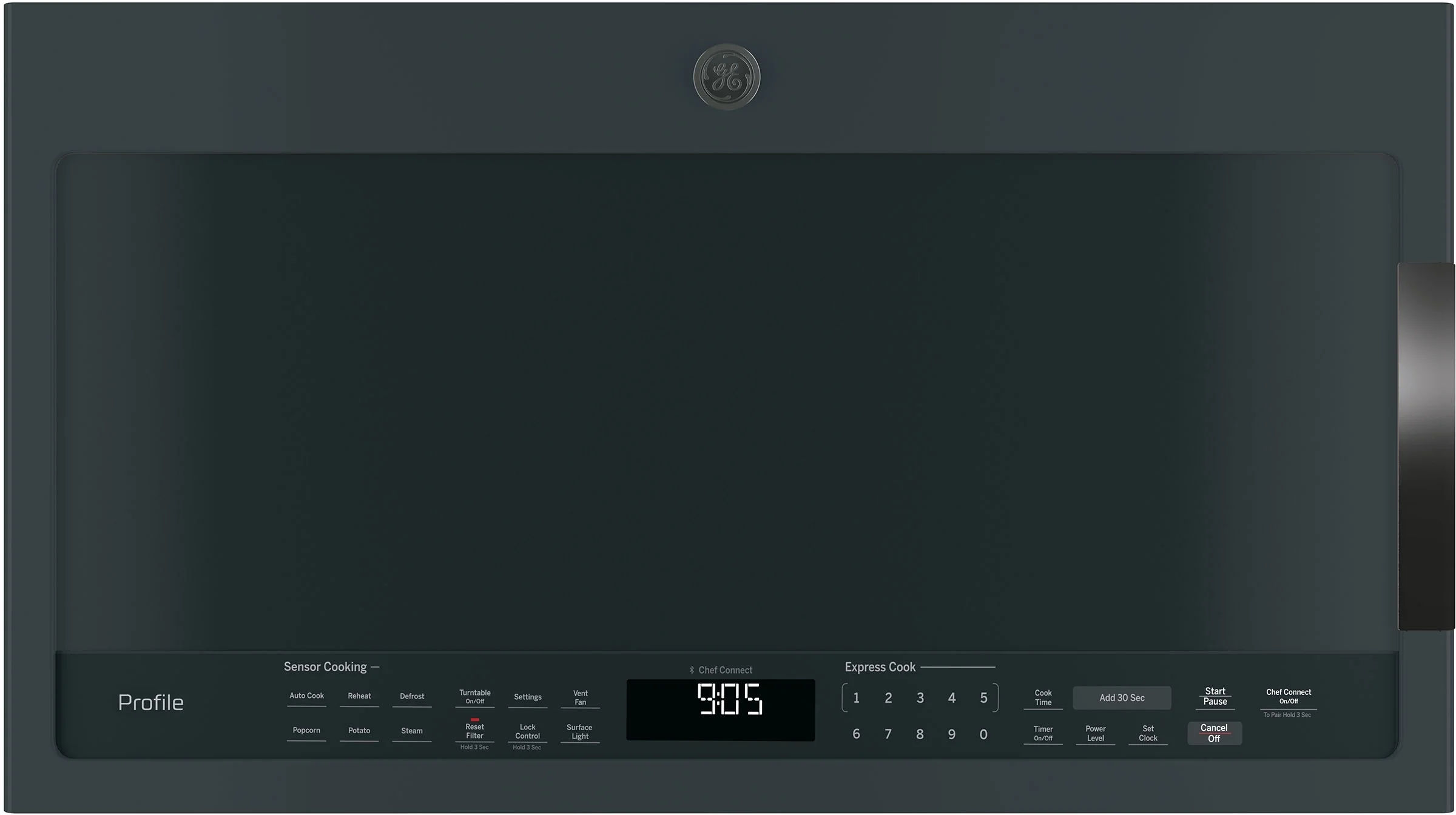 GE Profile Black Slate 2.1 cu.ft. Capacity Over-The-Range Microwave - 400 CFM