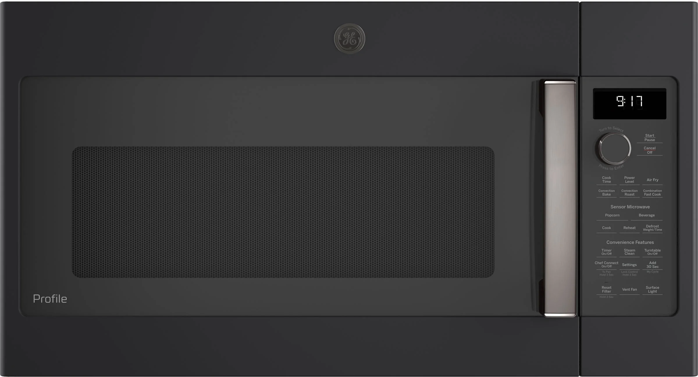 GE Profile 1.7 Cu. Ft. Black Slate Over-the-Range Microwave - Convection - 300 CFM