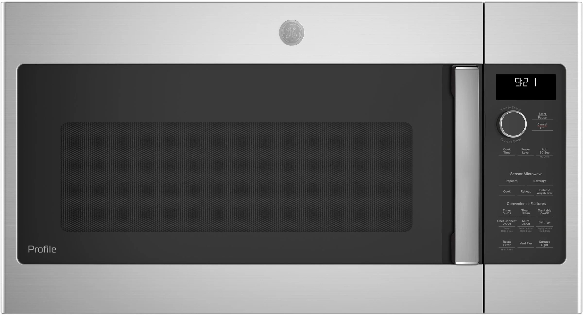 GE Profile 2.1 Cu. Ft. Stainless Steel Over-the-Range Microwave