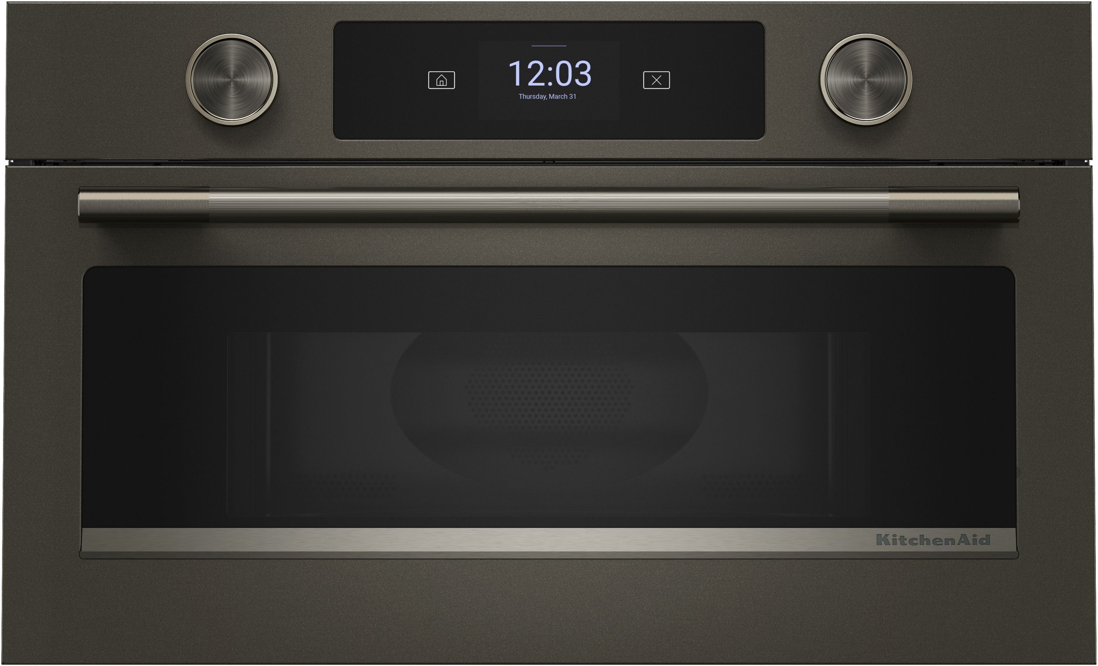 KitchenAid KMBS730SBE 30 Inch Built-In Microwave Oven Black Ore