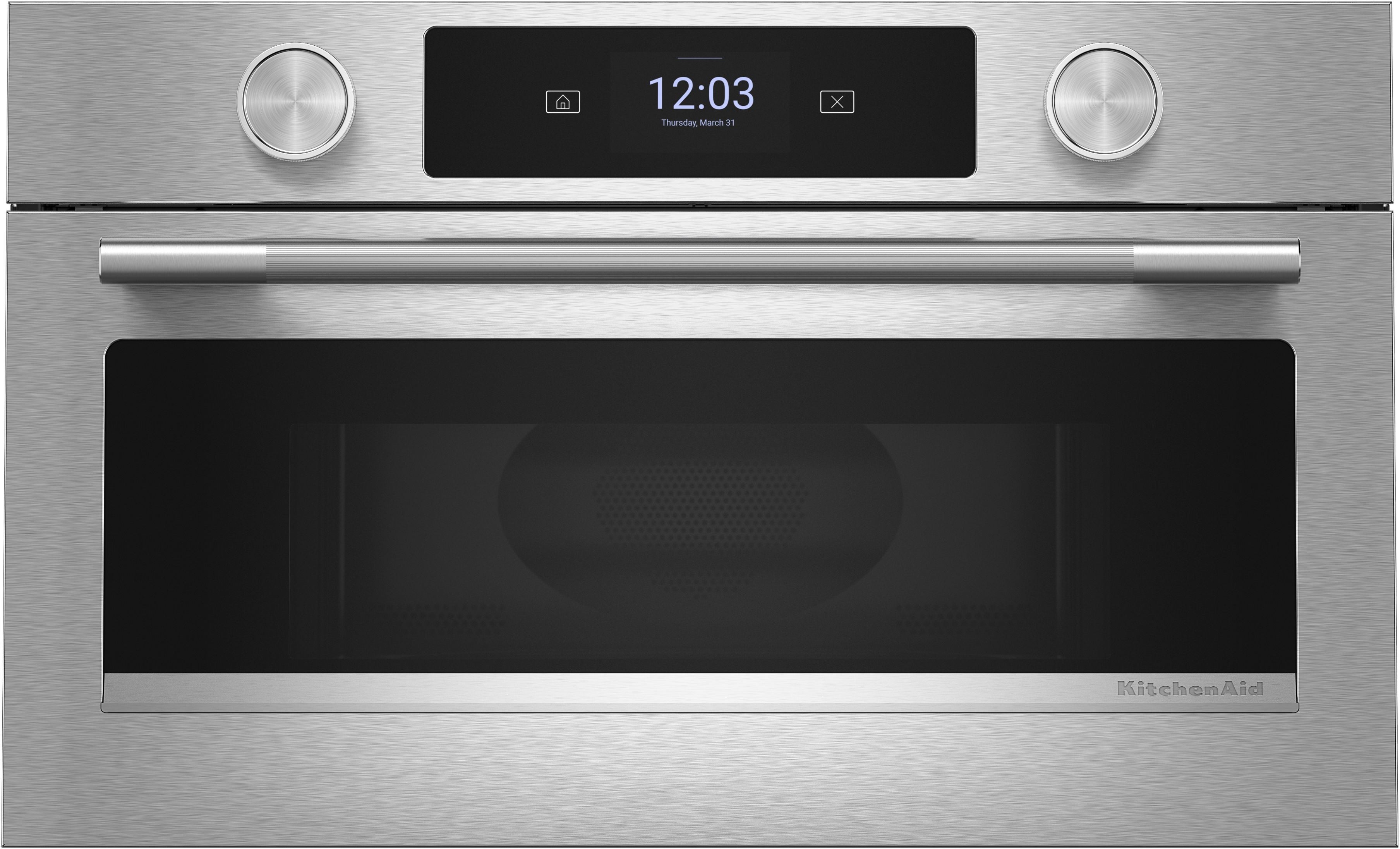 KitchenAid KMBS730SPS 30 Inch Built-In Microwave Oven PrintShield Stainless Finish