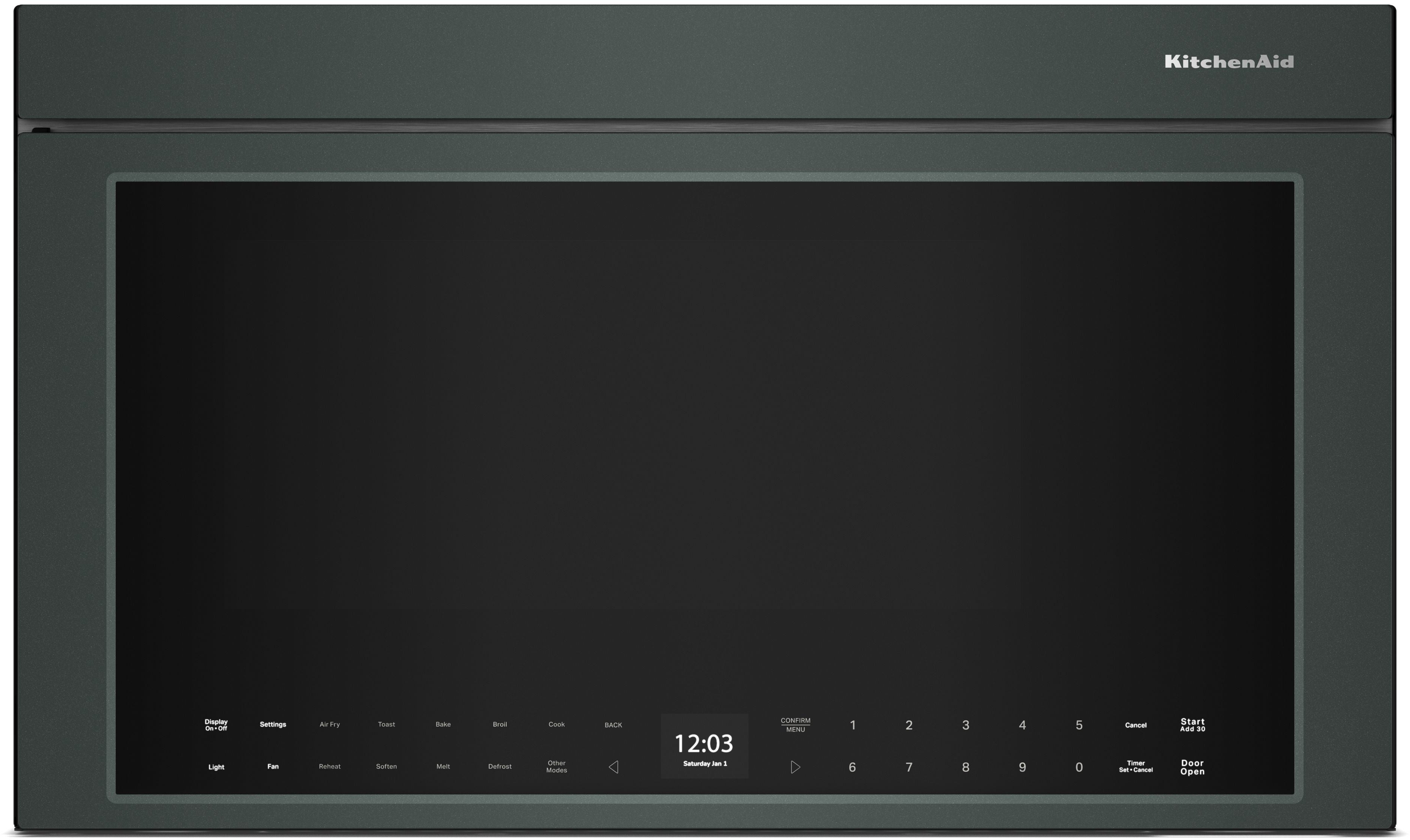 KitchenAid 1.1 Cu. Ft. Multifunction Over-the-Range Microwave Oven with Flush Built-In Design: Juniper
