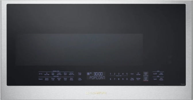 LG LG Signature 30 Inch 1.7 Cu. Ft. Over-The-Range Convection Microwave Oven With Air Fry, Air Sou Vide And Printproof Finish: Stainless Steel