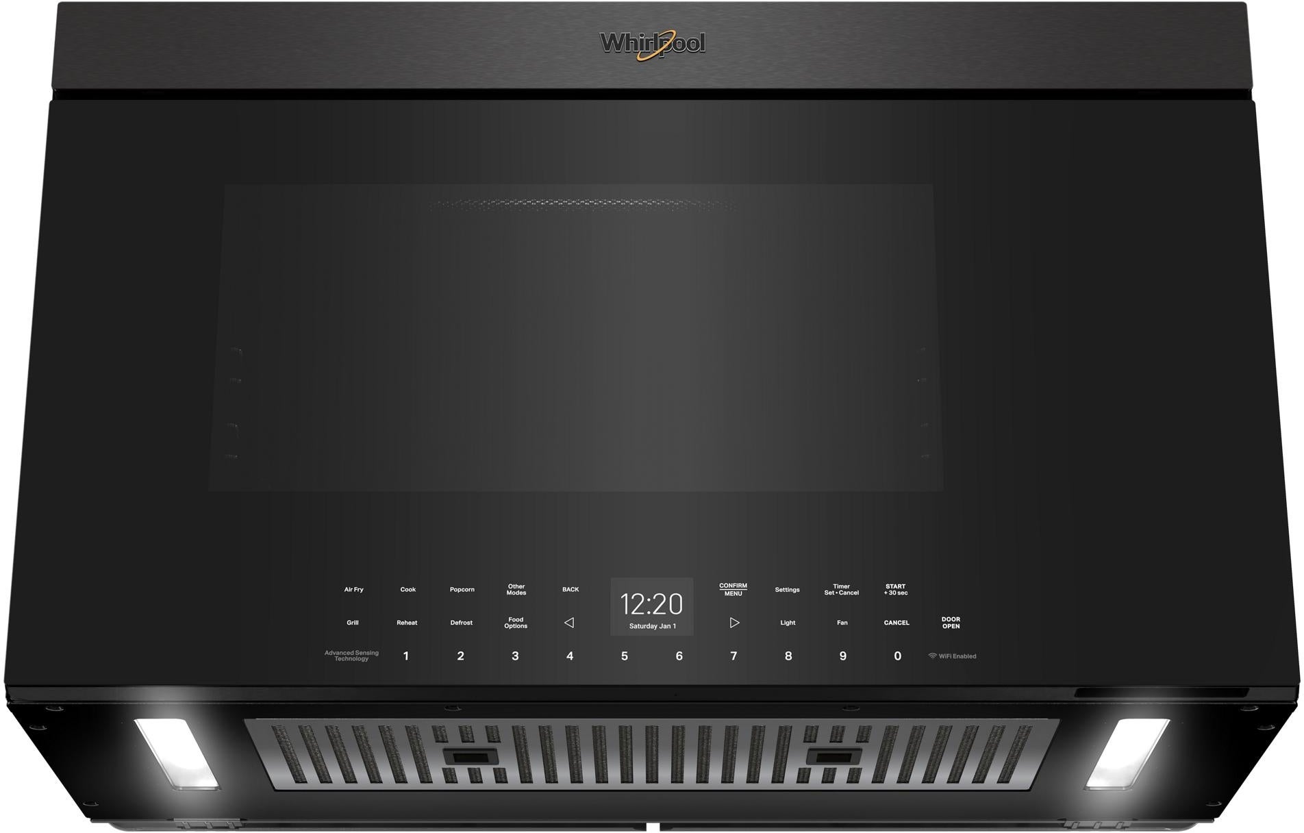 Whirlpool WMMF7530RV 1.1 Cu. Ft. Smart Over-the-Range Microwave Black Stainless Steel