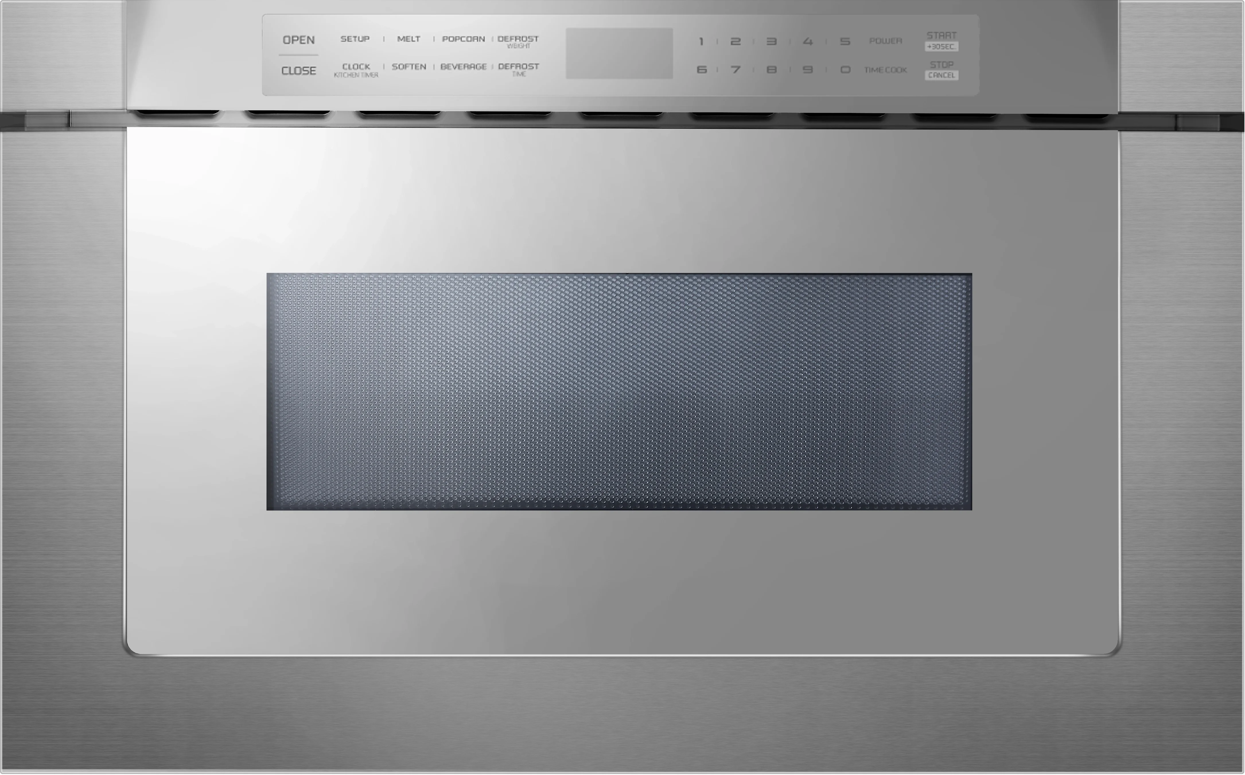 XO 24" Built-In Microwave Drawer: Mirror Finish