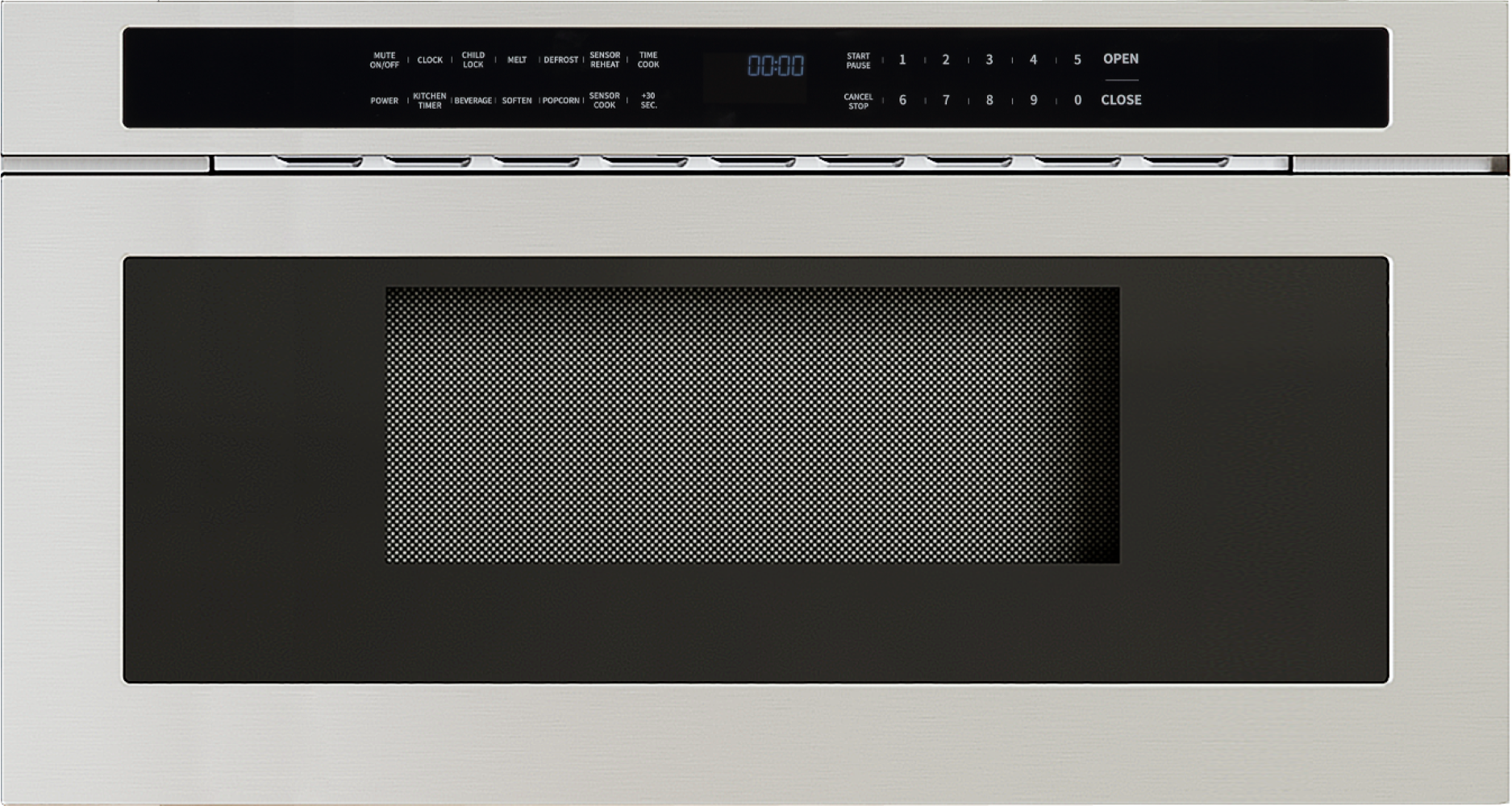 Zephyr MWD3001AS 30 Inch 1.2 Cu. Ft. Built-In Microwave Drawer: Stainless Stainless Steel