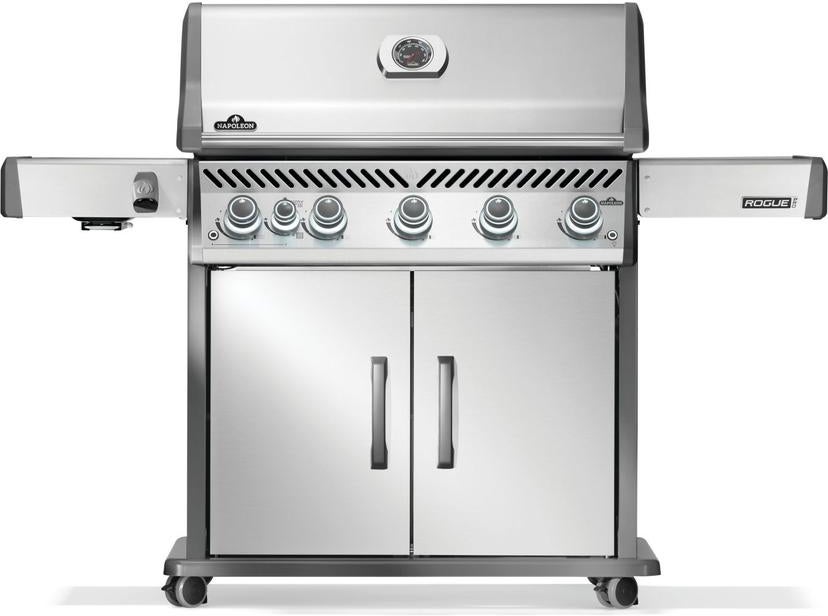 Napoleon Rogue Pro 625 Grill With Infrared Side Burner: Stainless Steel, Natural Gas
