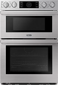 Dacor DOC30T977DS Transitional Series 30 Inch Silver Stainless Steel Electric Double Wall Oven/Microwave Combo Oven