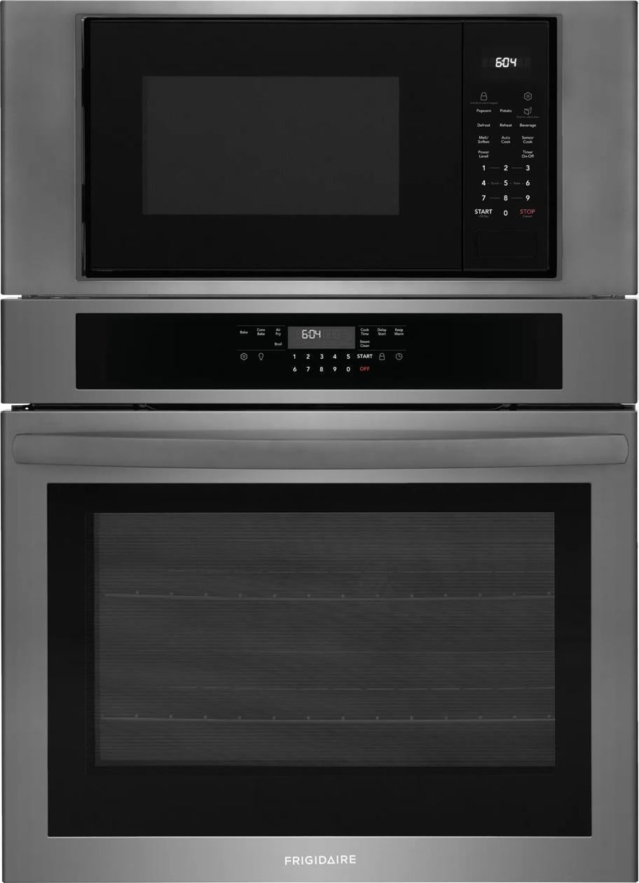 Frigidaire 30 Inch Built-In Electric Combination Oven: Black Stainless Steel
