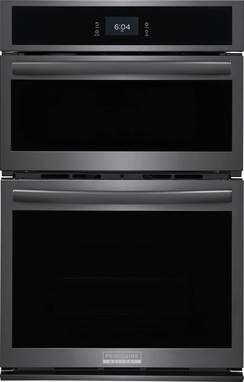 Frigidaire GCWM2767AD Gallery Series 27 Inch Black Stainless Steel Electric Double Wall Oven/Microwave Combo Oven