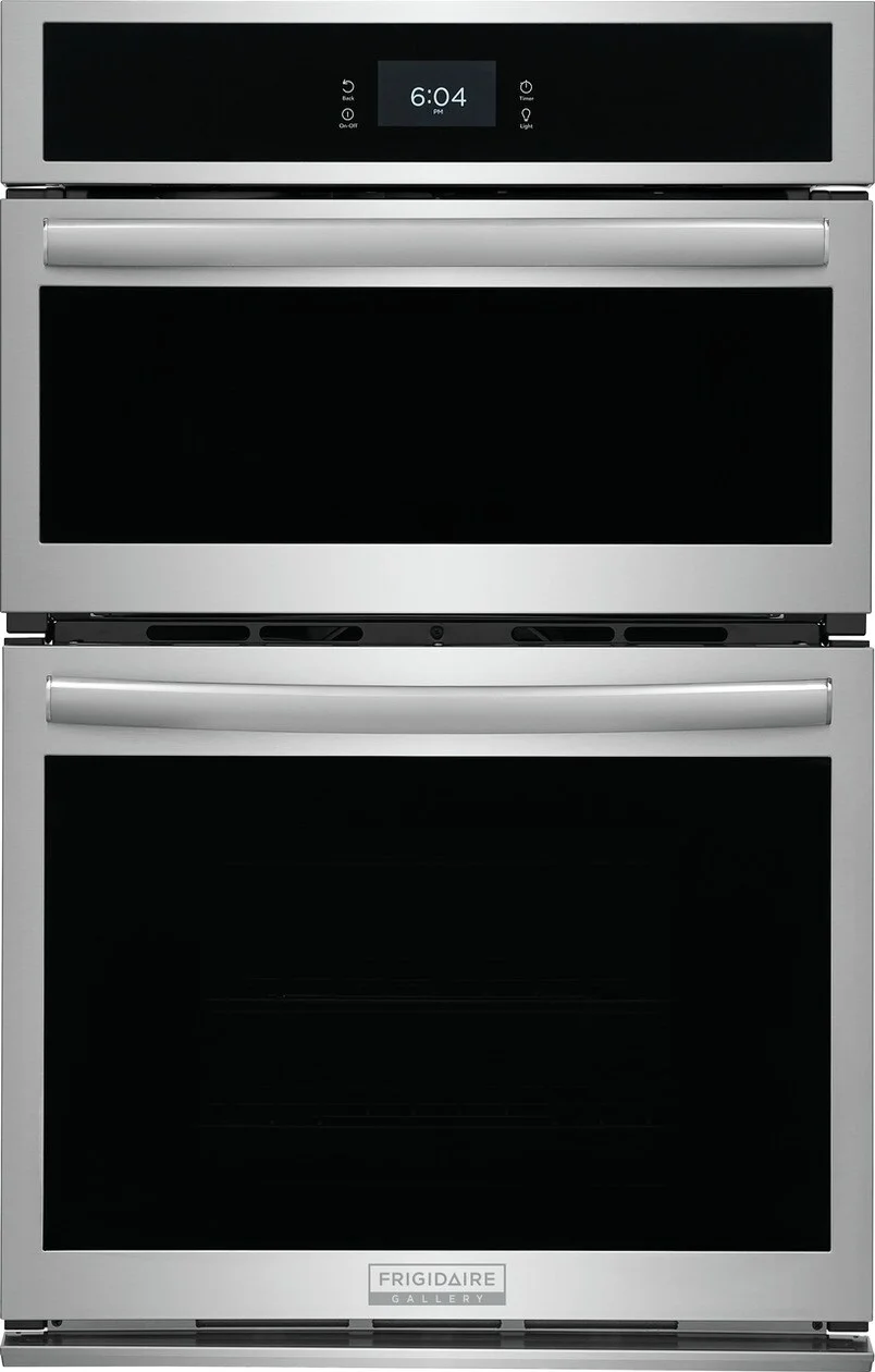 Frigidaire GCWM2767AF Gallery Series 27 Inch Stainless Steel Electric Double Wall Oven/Microwave Combo Oven