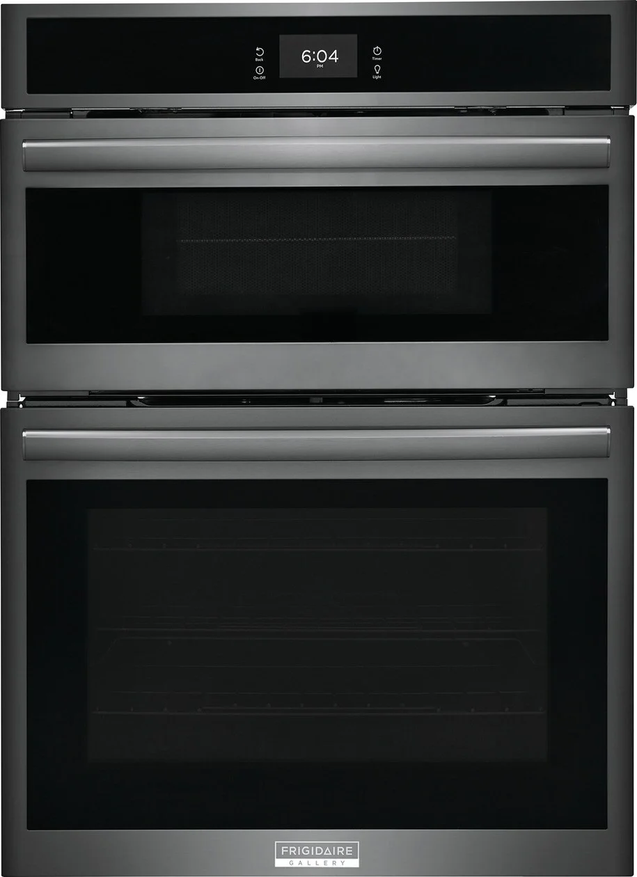Frigidaire GCWM3067AD Gallery Series 30 Inch Black Stainless Steel Electric Double Wall Oven/Microwave Combo Oven