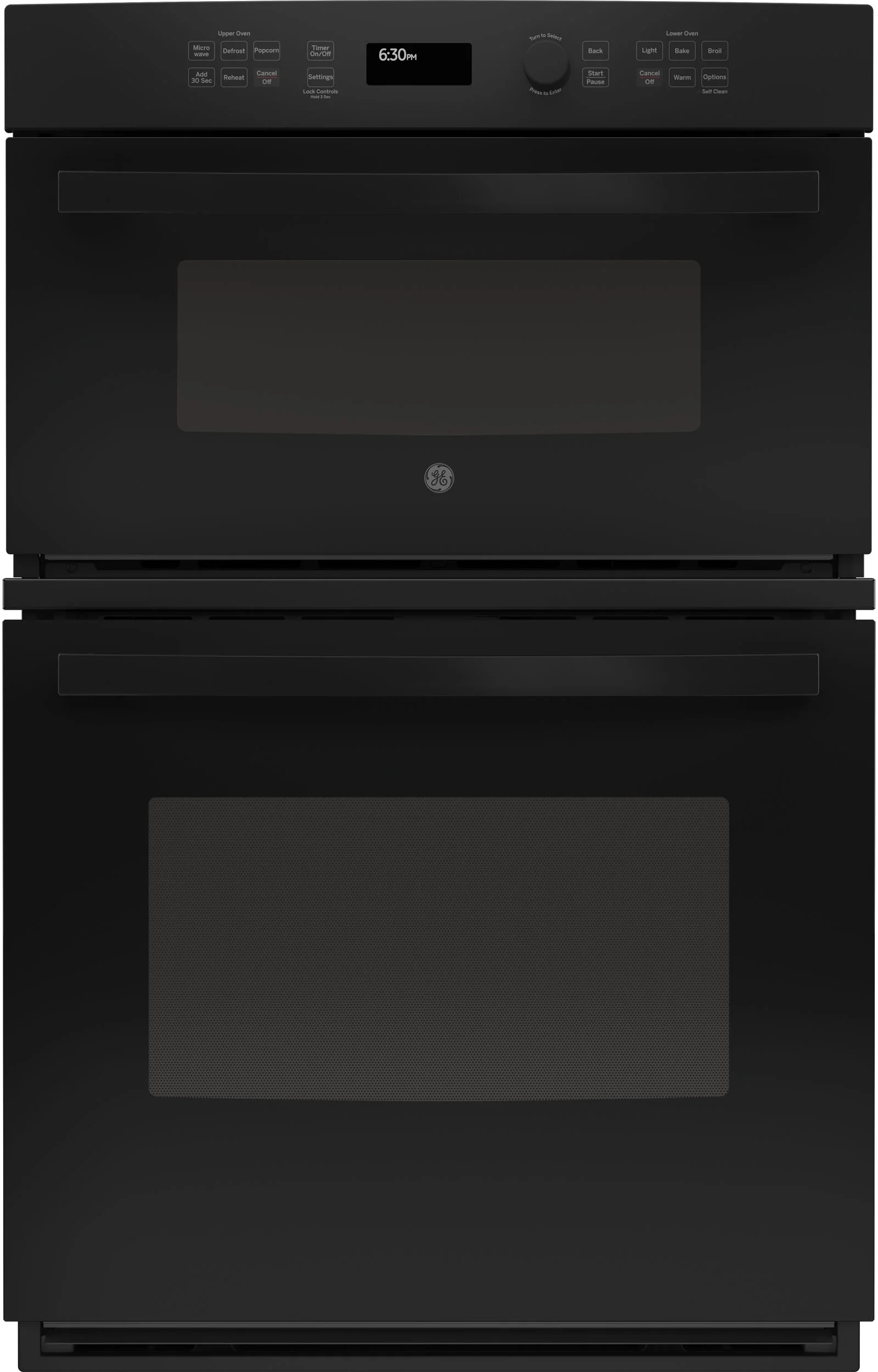 GE 27" Black Electric Combination Wall Oven