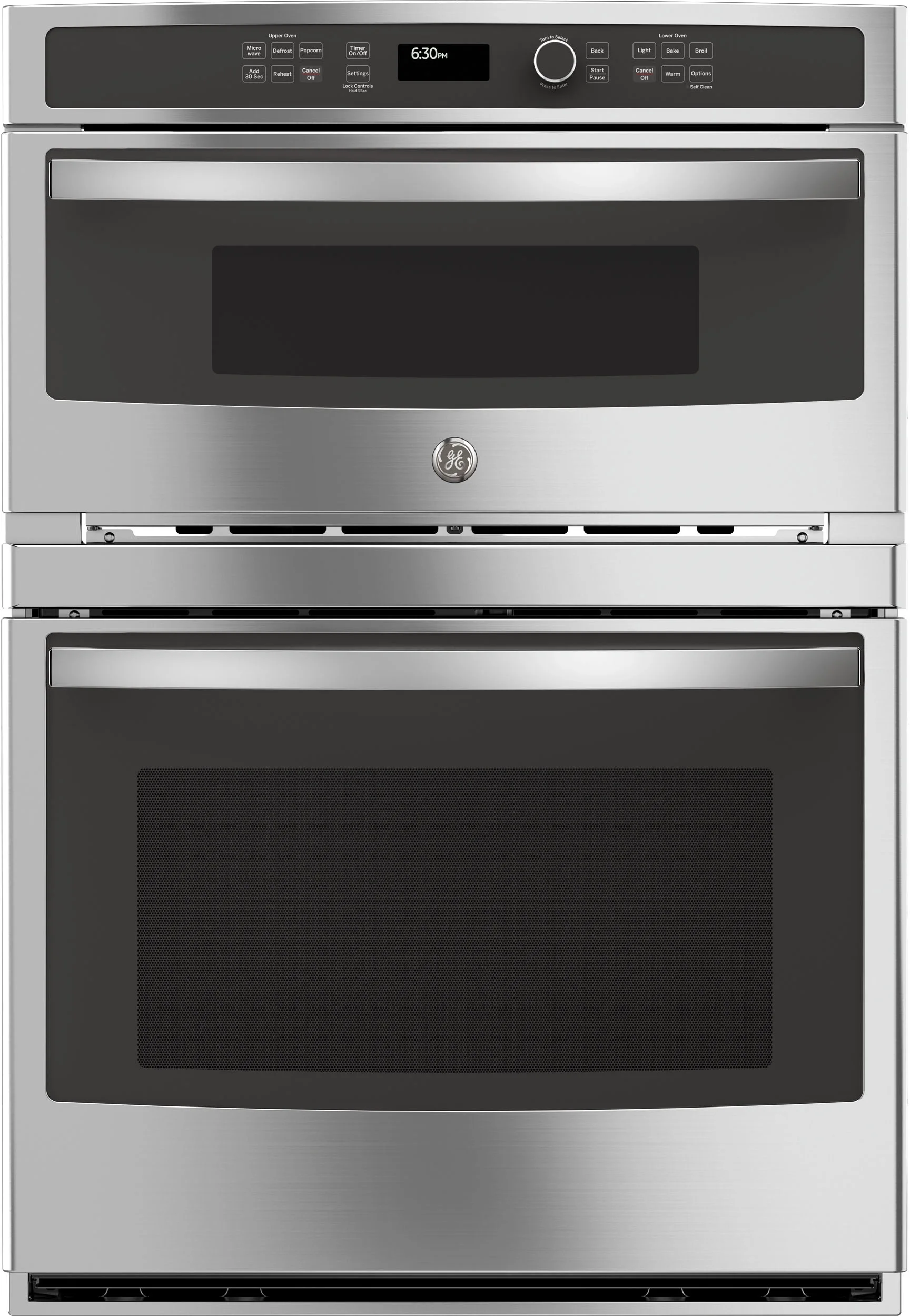GE 30" Stainless Steel Electric Combination Wall Oven