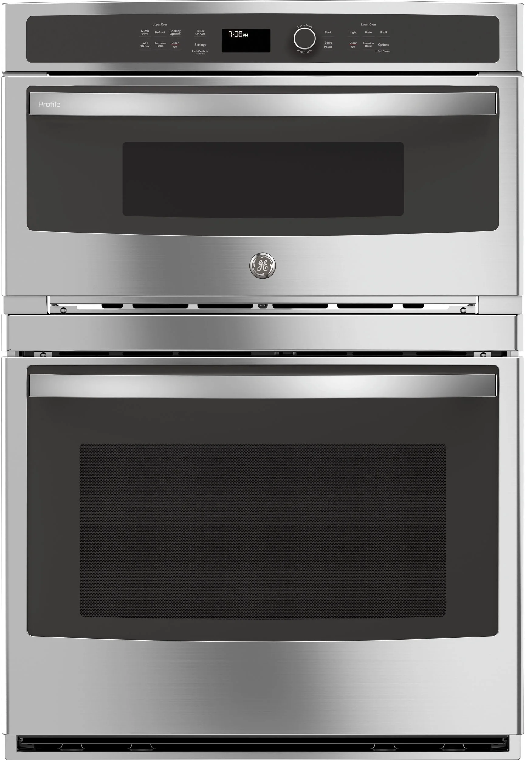 GE Profile 30" Stainless Steel Electric Combination Wall Oven - Convection