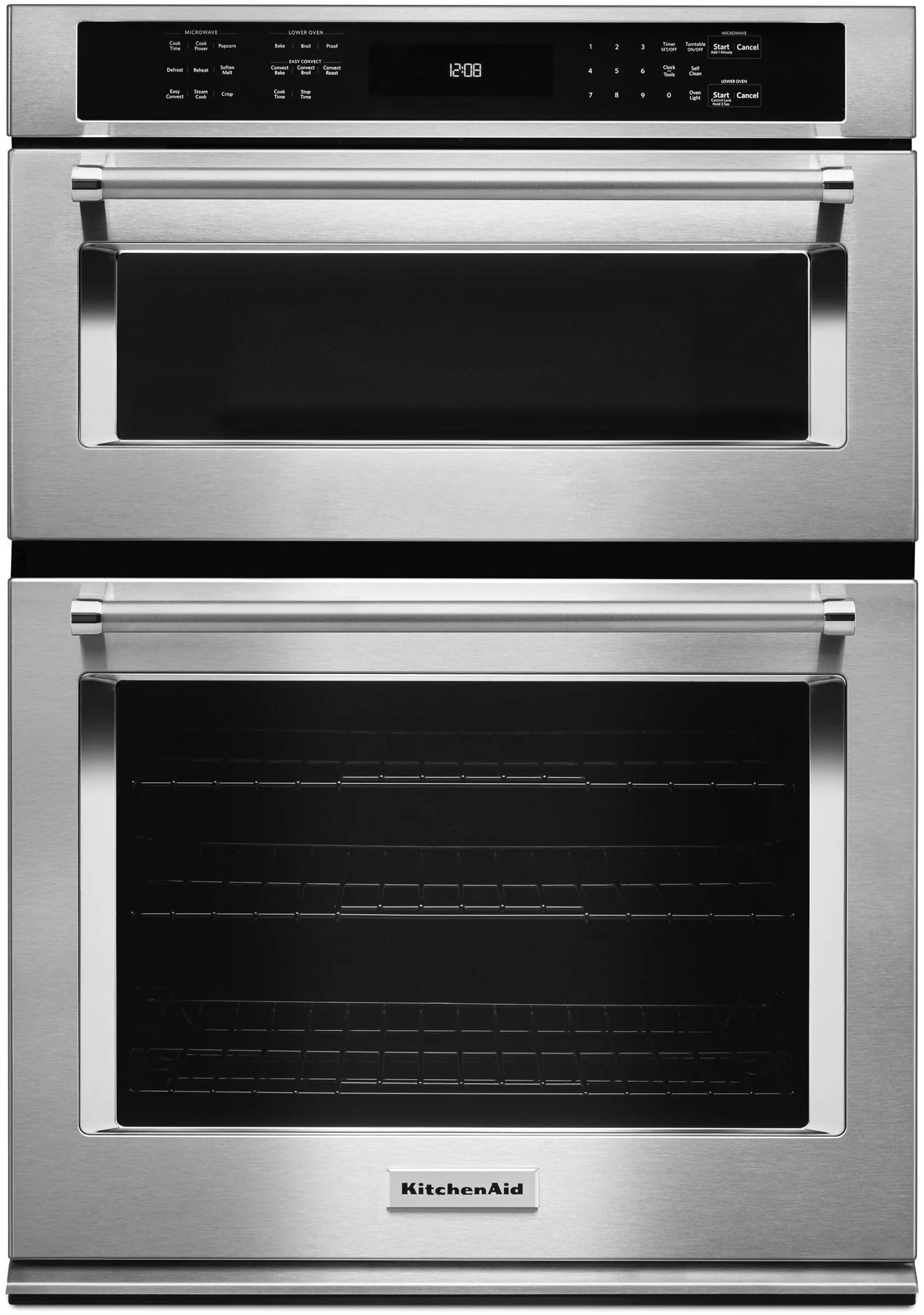 Kitchen Aid 30" Stainless Steel Electric Combination Wall Oven - Convection