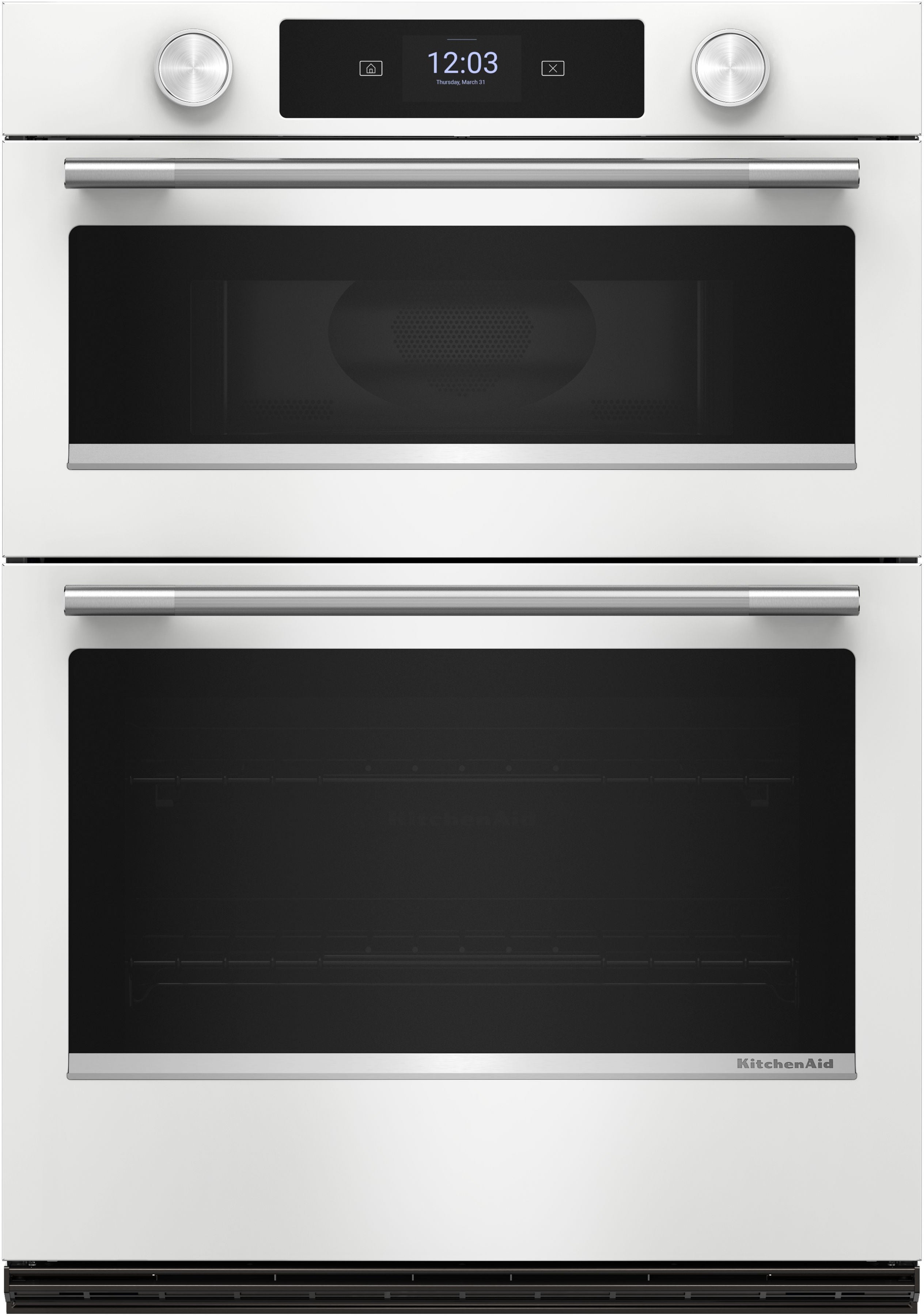 KitchenAid KOEC730SWH 30 Inch Smart Combination Wall Oven White