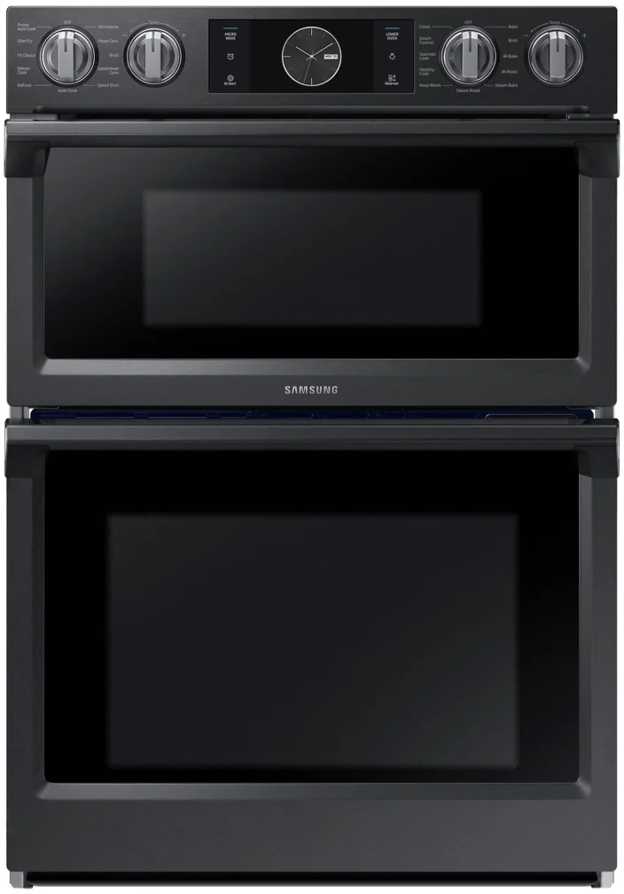 Samsung 30" Black Stainless Steel Electric Combination Wall Oven - Convection