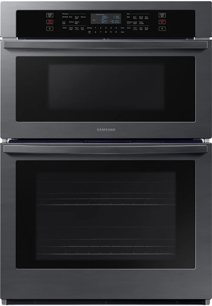 Samsung 30" Fingerprint Resistant Black Stainless Steel Electric Combination Wall Oven
